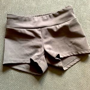 Girls XS “Blinged out” Black Gymnastics Shorts